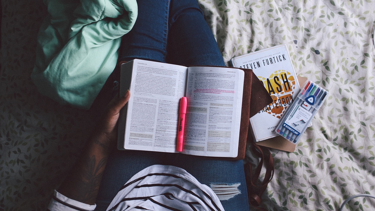 reading books